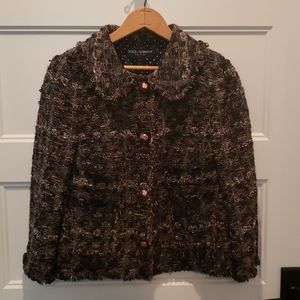 DOLCE & GABBANA Tweed jacket-size 42 (M)